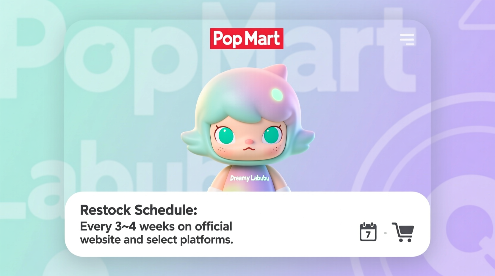 how often does popmart restock labubu online