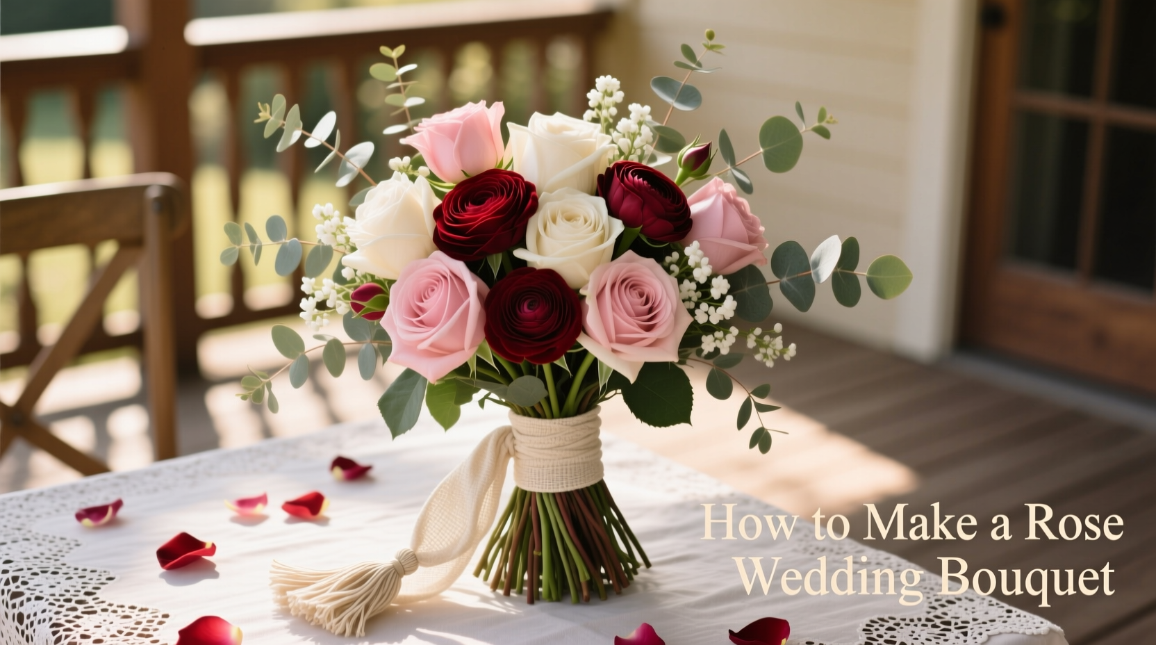 how to make rose wedding bouquet