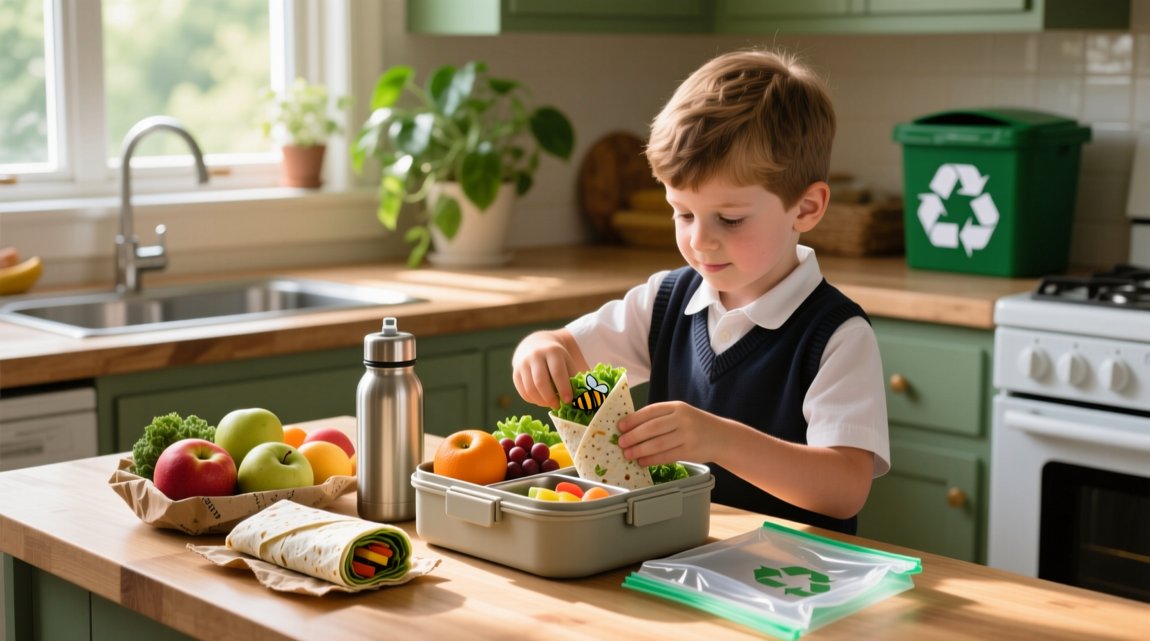 how pack litter free school lunch