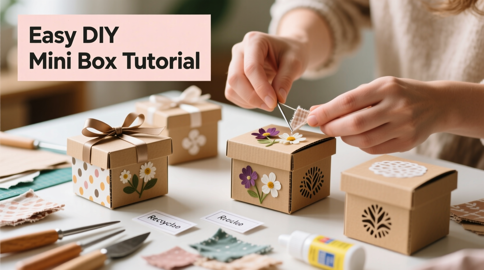 creative and easy techniques for making small boxes at home