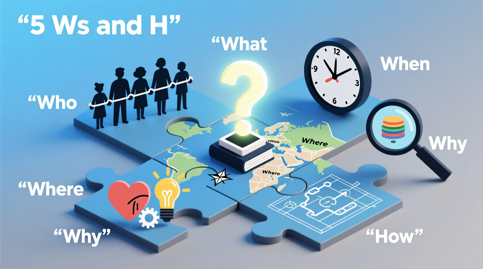 5 ws and h understanding the who what when where and why