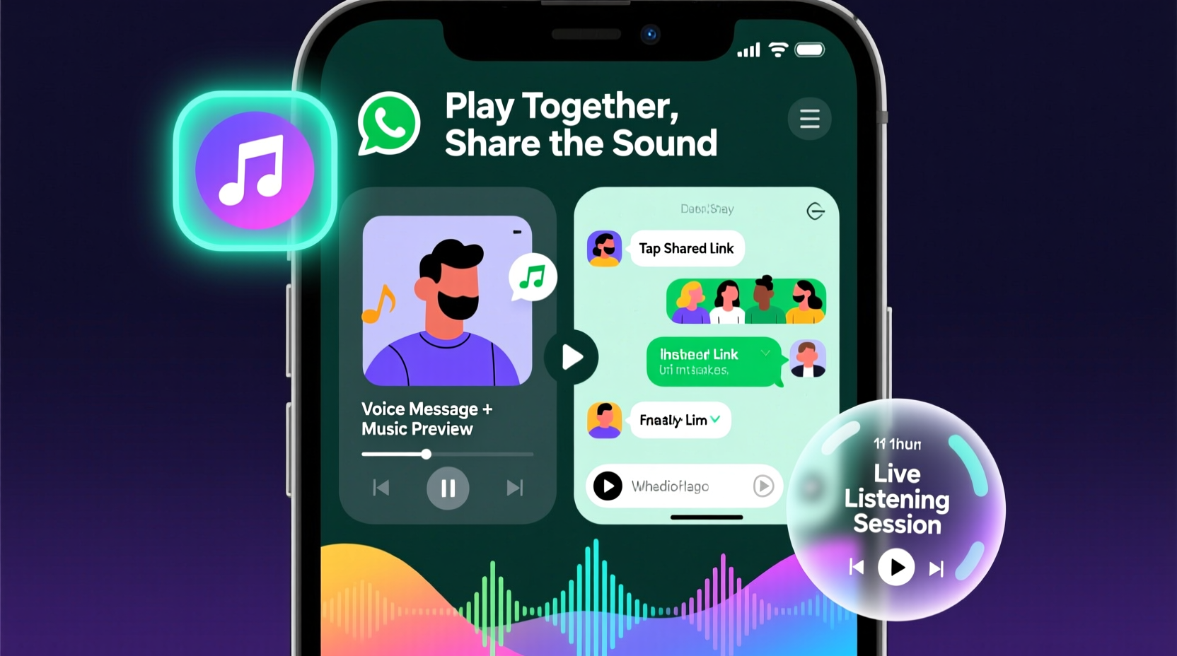 creative ways to share and play music on whatsapp beyond just status updates