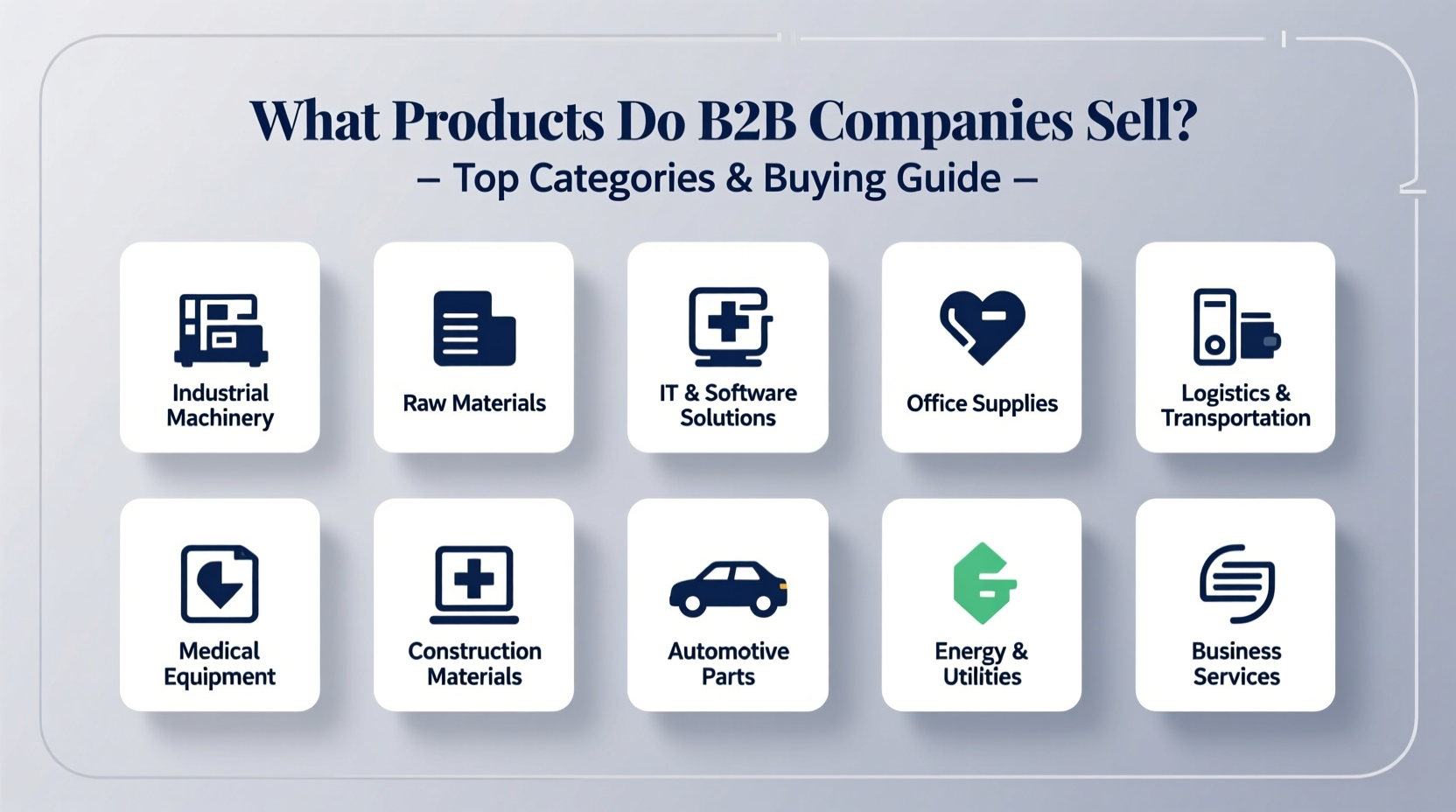 what products do b2b sell