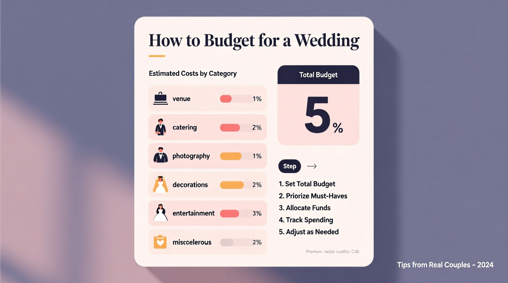 how to budget for a wedding
