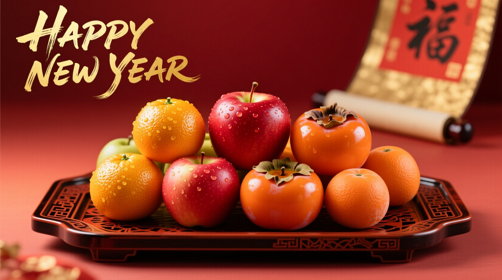 how many round fruits needed for new year