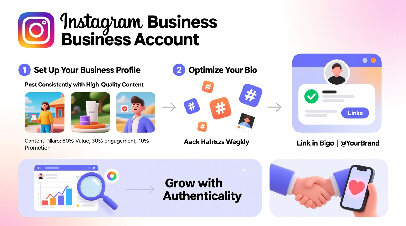 a step by step guide to creating and optimizing an instagram business account for growth