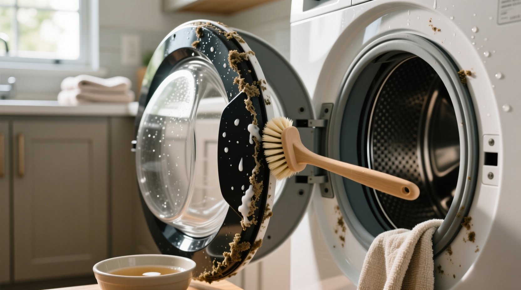 how to clean washing machine seal
