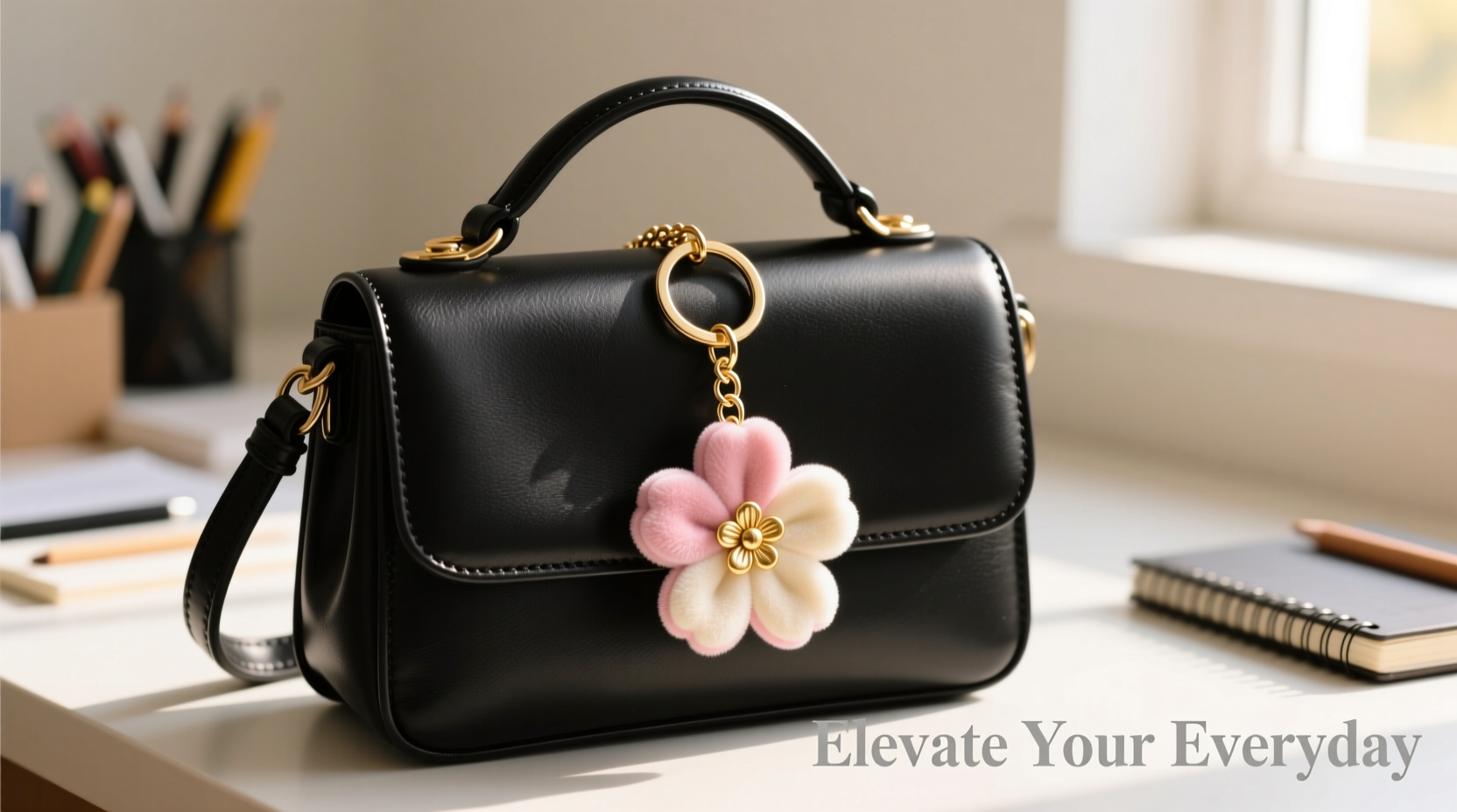 creative ways to secure a flower keychain to your handbag for stylish flair