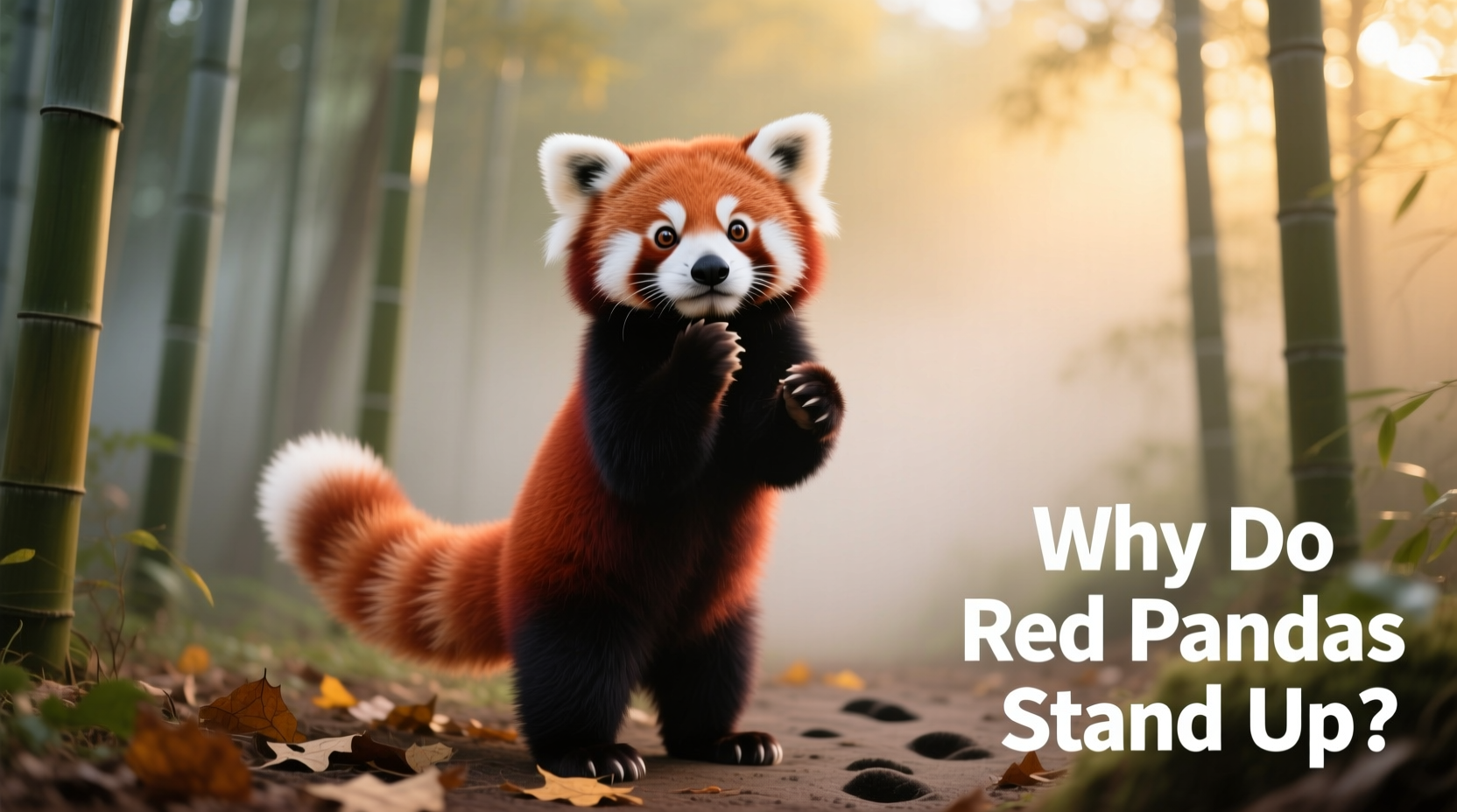 why do red pandas stand up understanding this cute behavior
