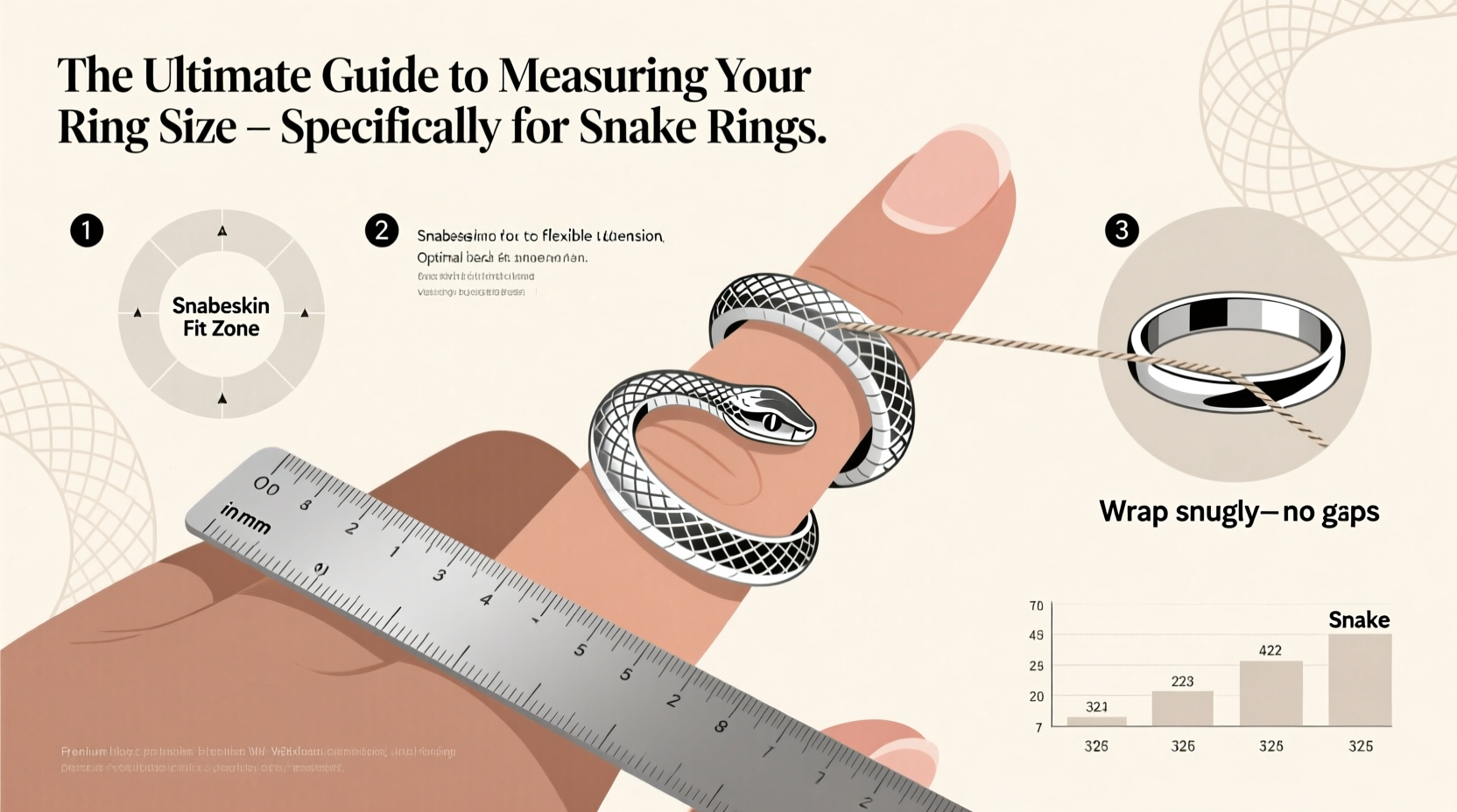 the ultimate guide to measuring your ring size specifically for snake rings