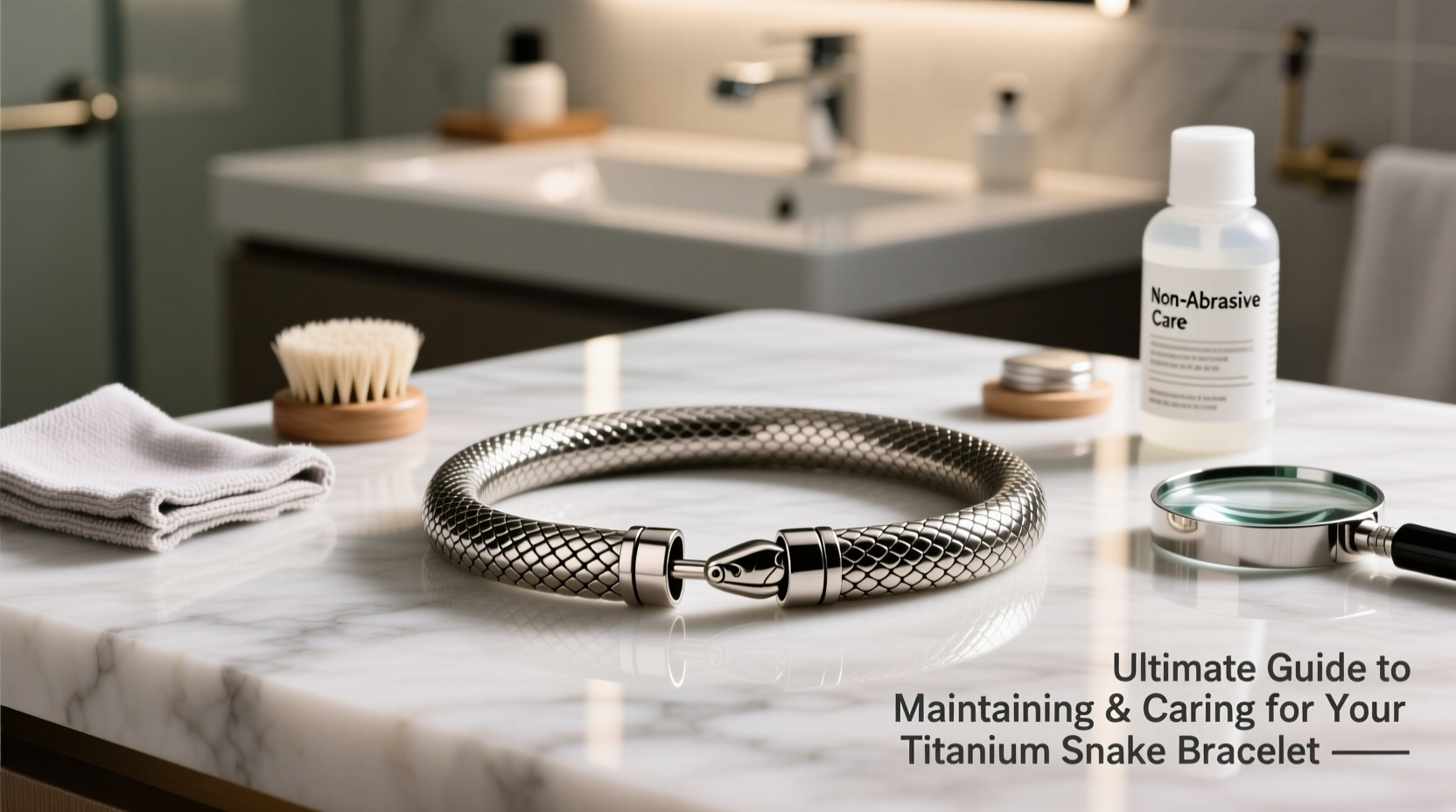 ultimate guide to maintaining and caring for your titanium snake bracelet