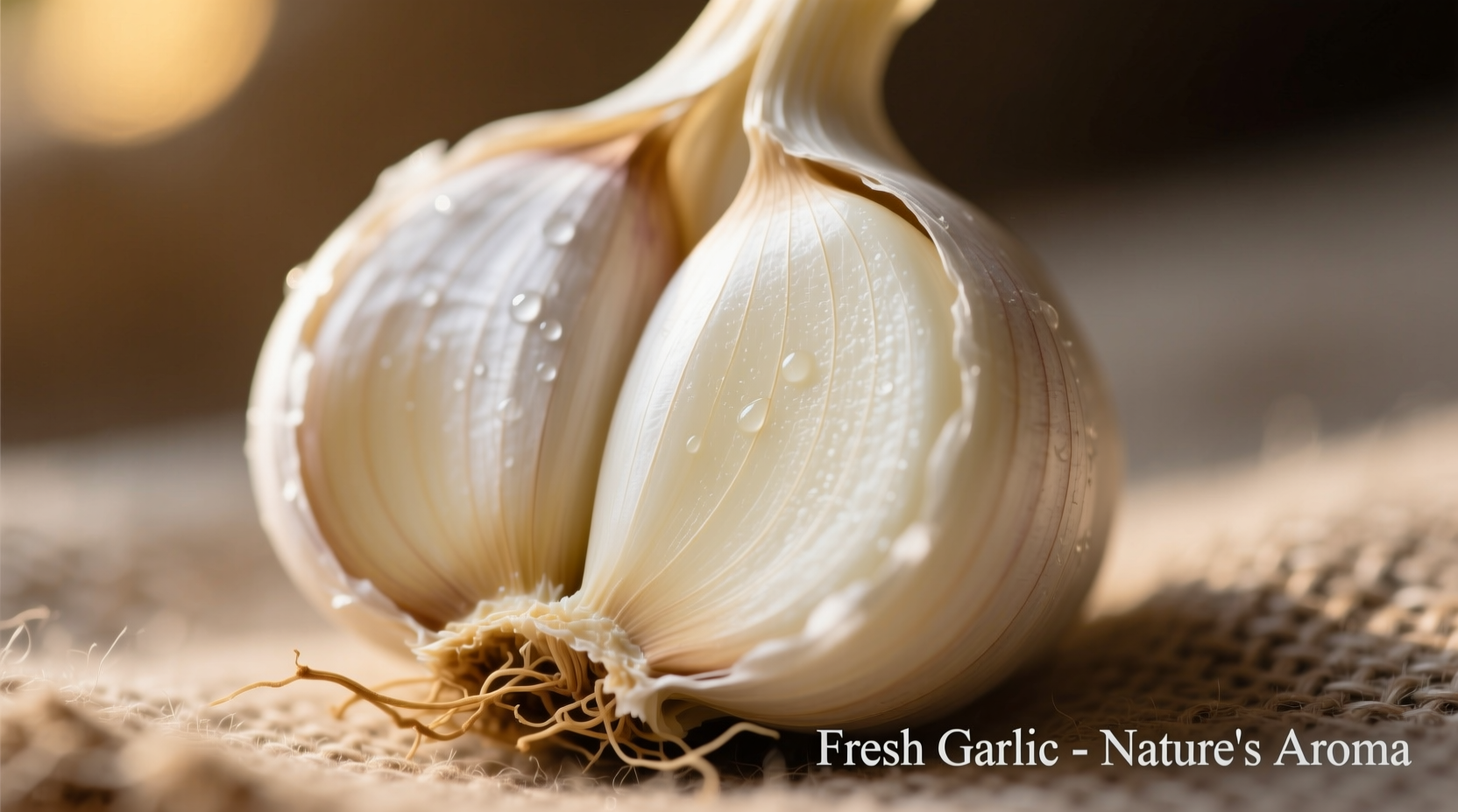 Fresh garlic cloves with skin removed showing texture