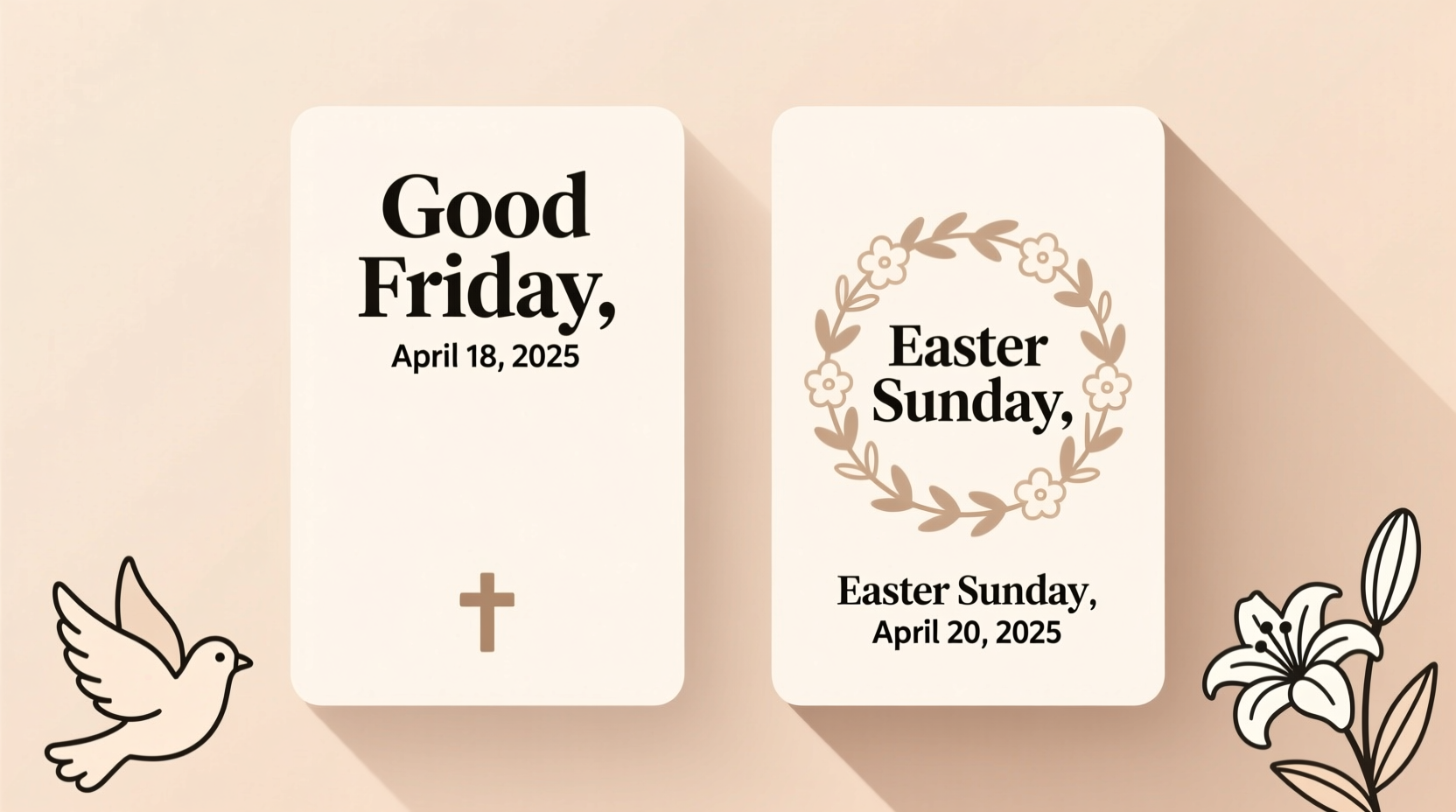 when is good friday and easter sunday 2025