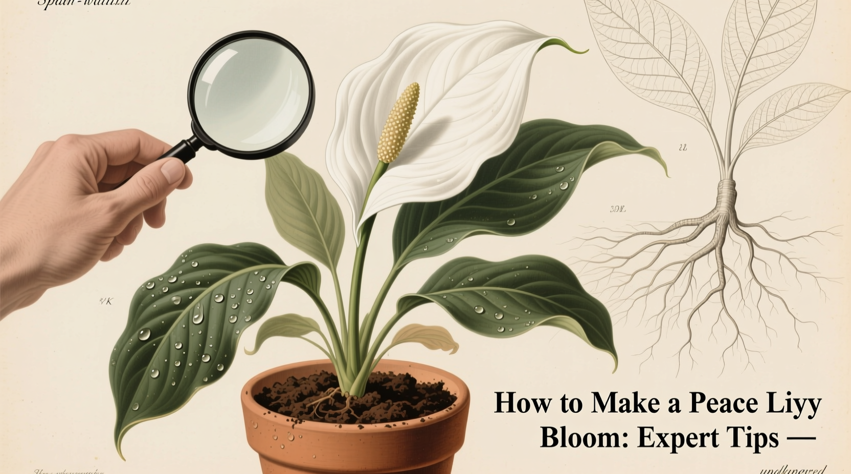 how to make a peace lily plant bloom