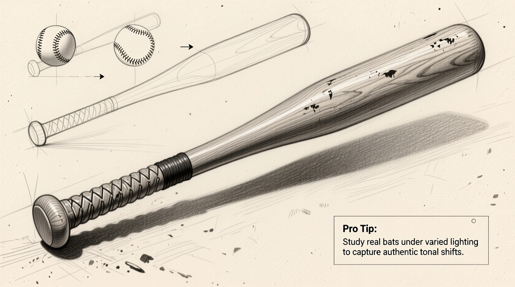 mastering how to draw a baseball bat tips for adding realistic detail and style