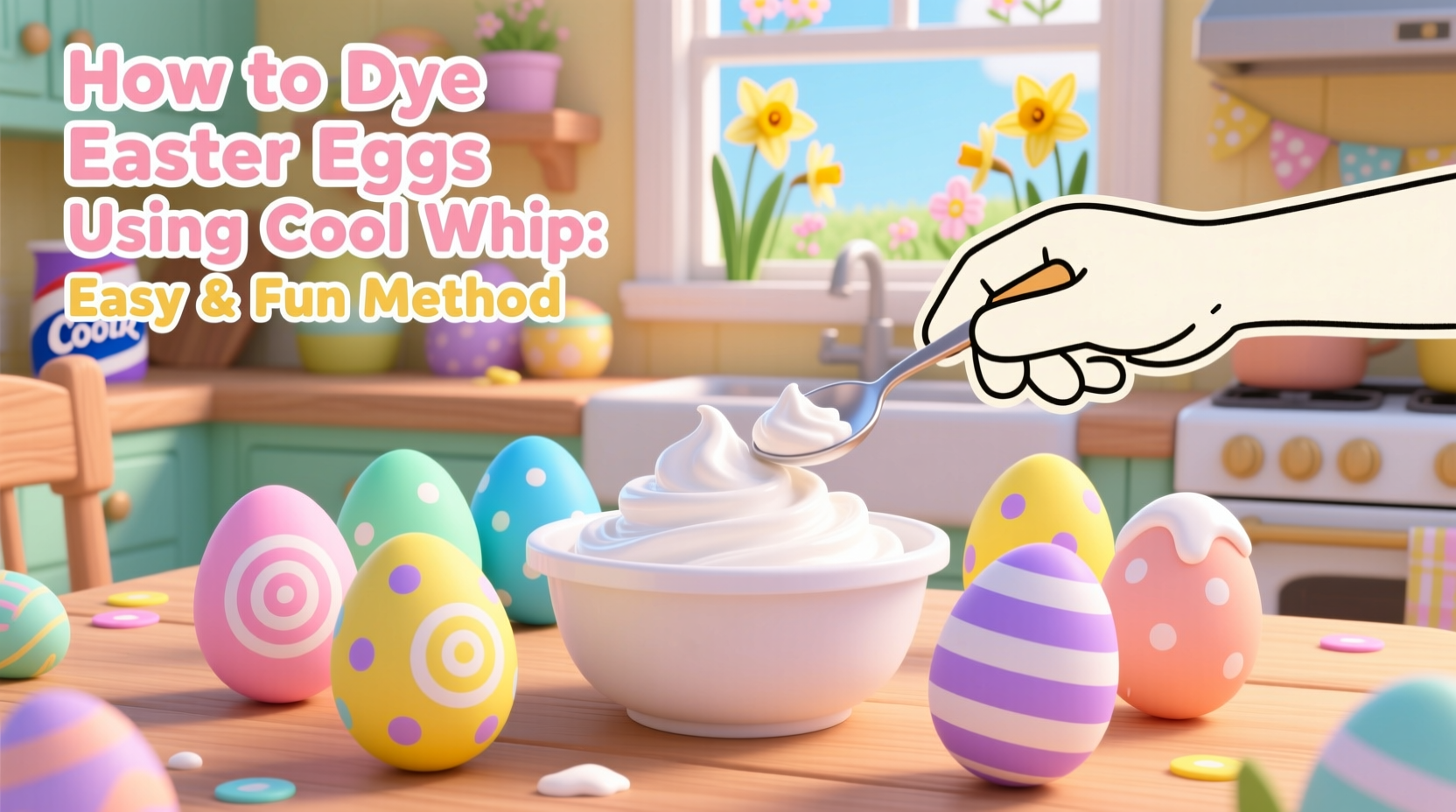 how to dye easter eggs in cool whip