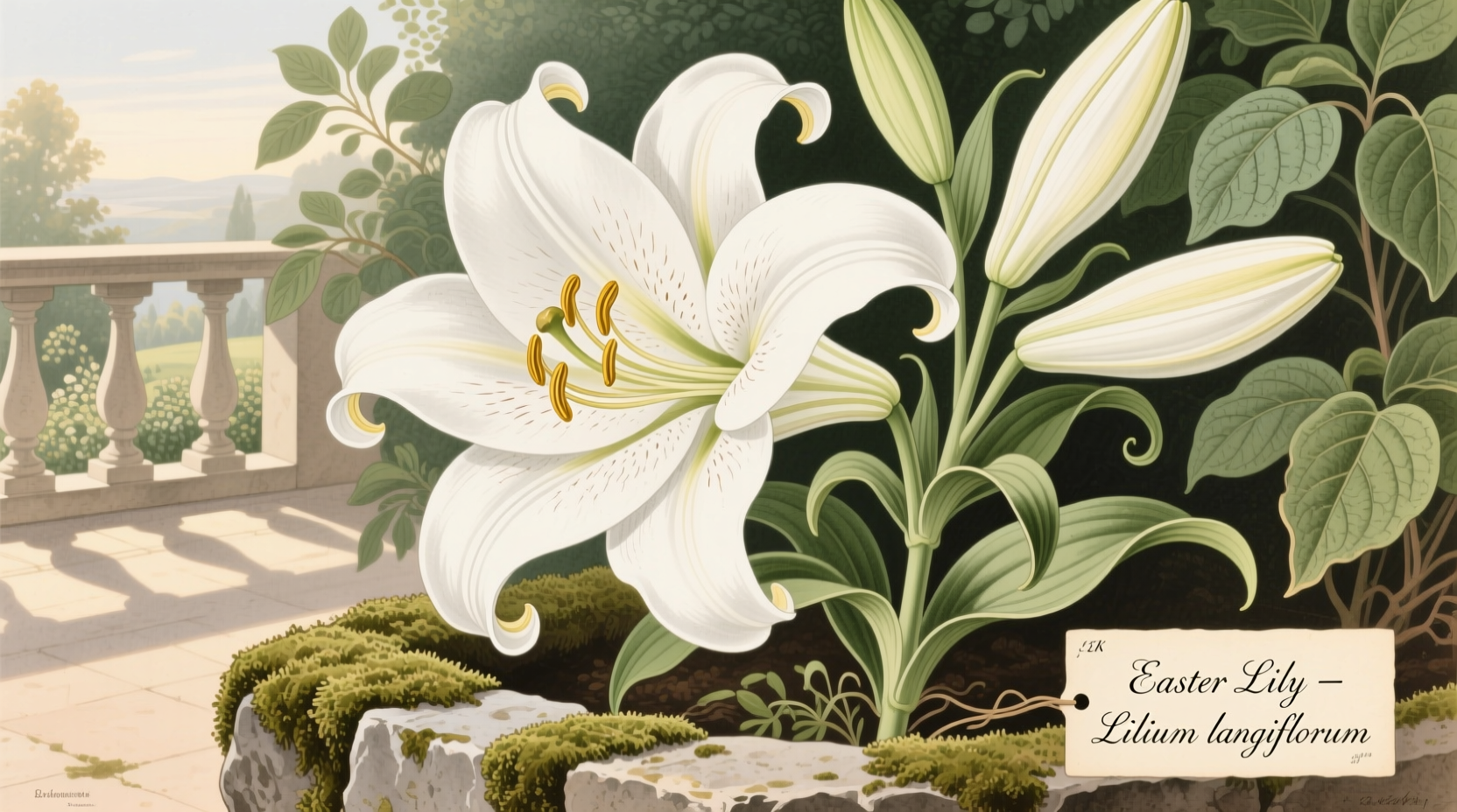 how to make an easter lily bloom