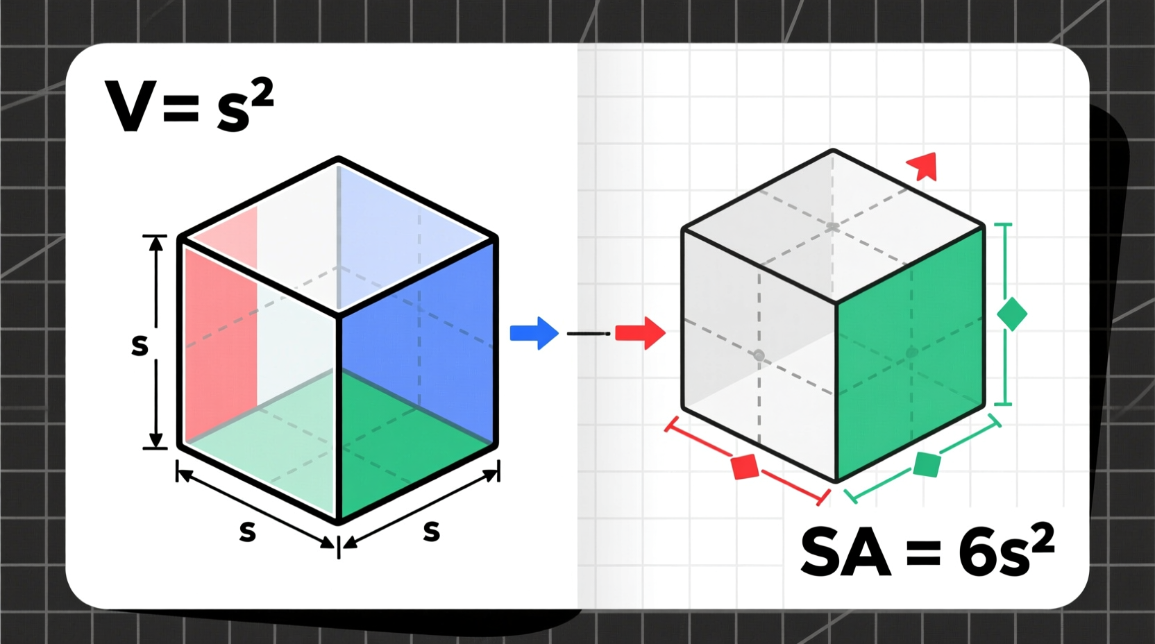 a simple guide to calculating the volume and surface area of a cube