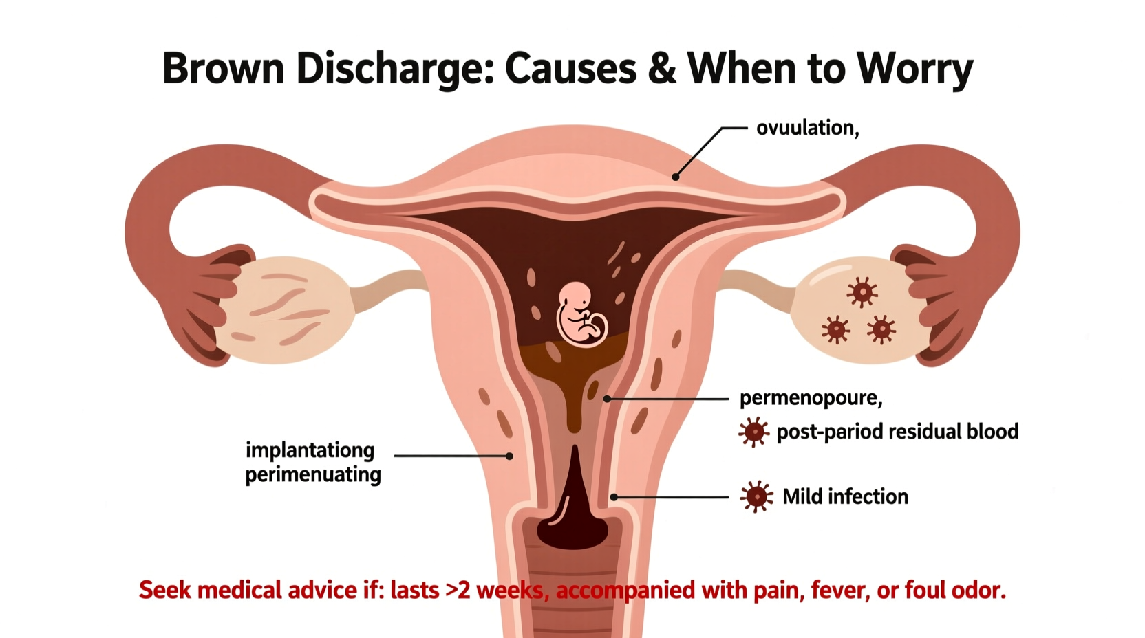why am i having brown discharge causes and when to worry 4