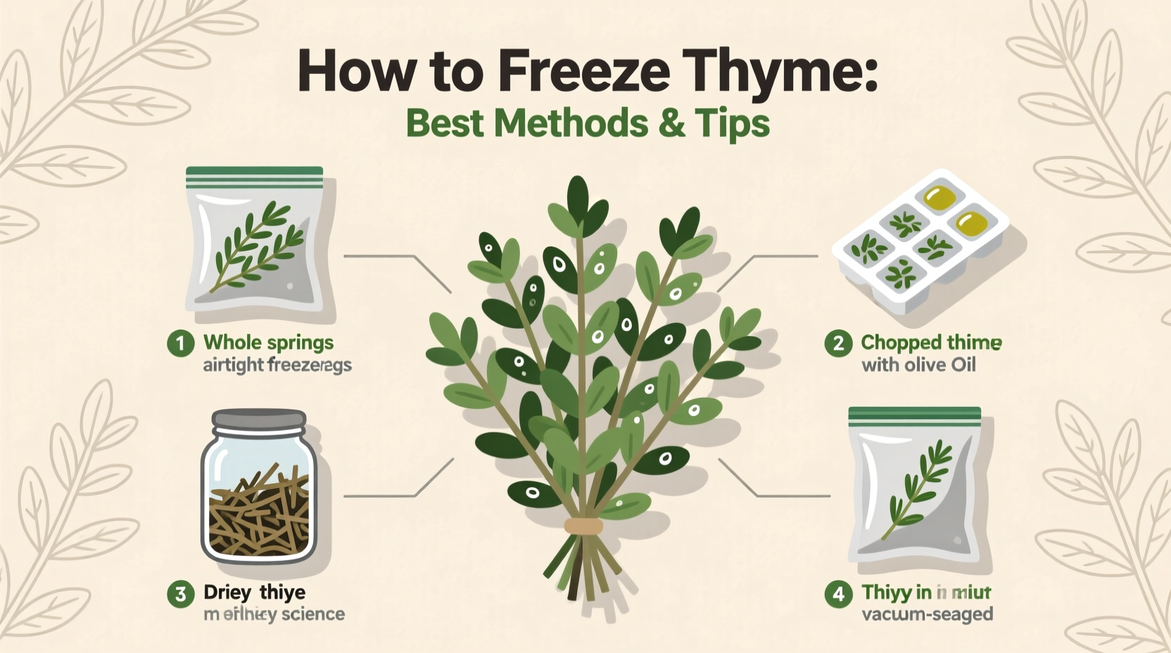 How to Freeze Thyme: Best Methods & Tips