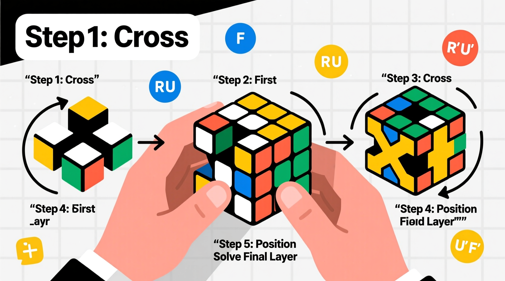 mastering the rubiks cube step by step techniques for efficient solving