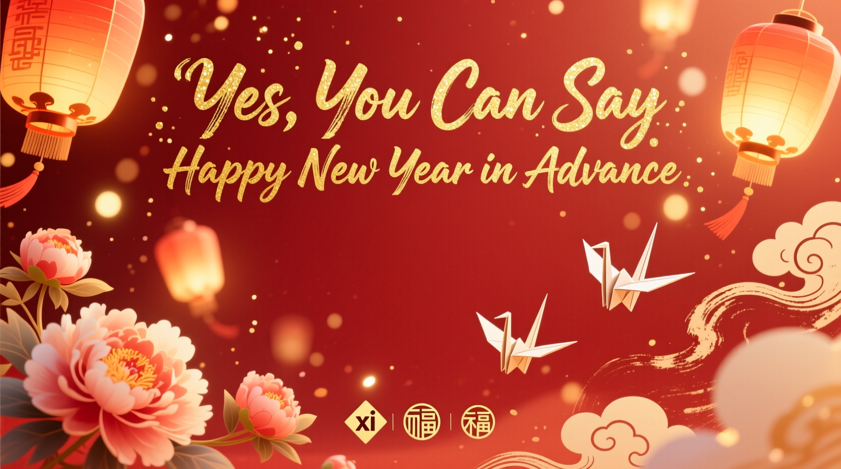 can i say happy new year in advance