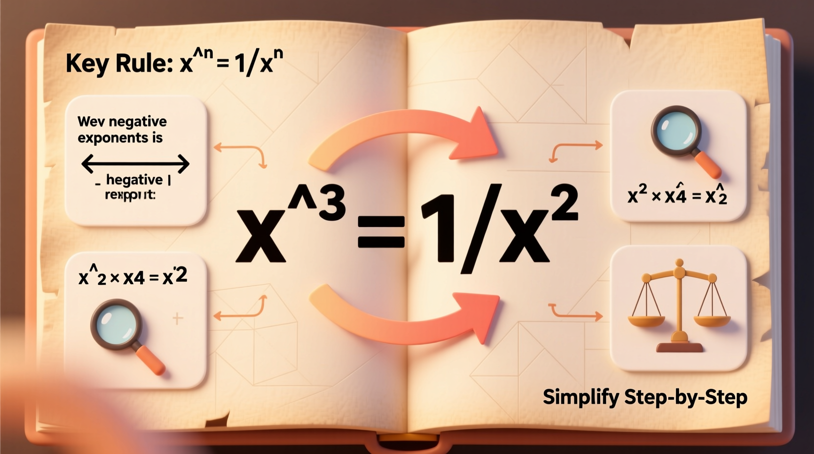 mastering negative exponents clear strategies to simplify and rewrite expressions