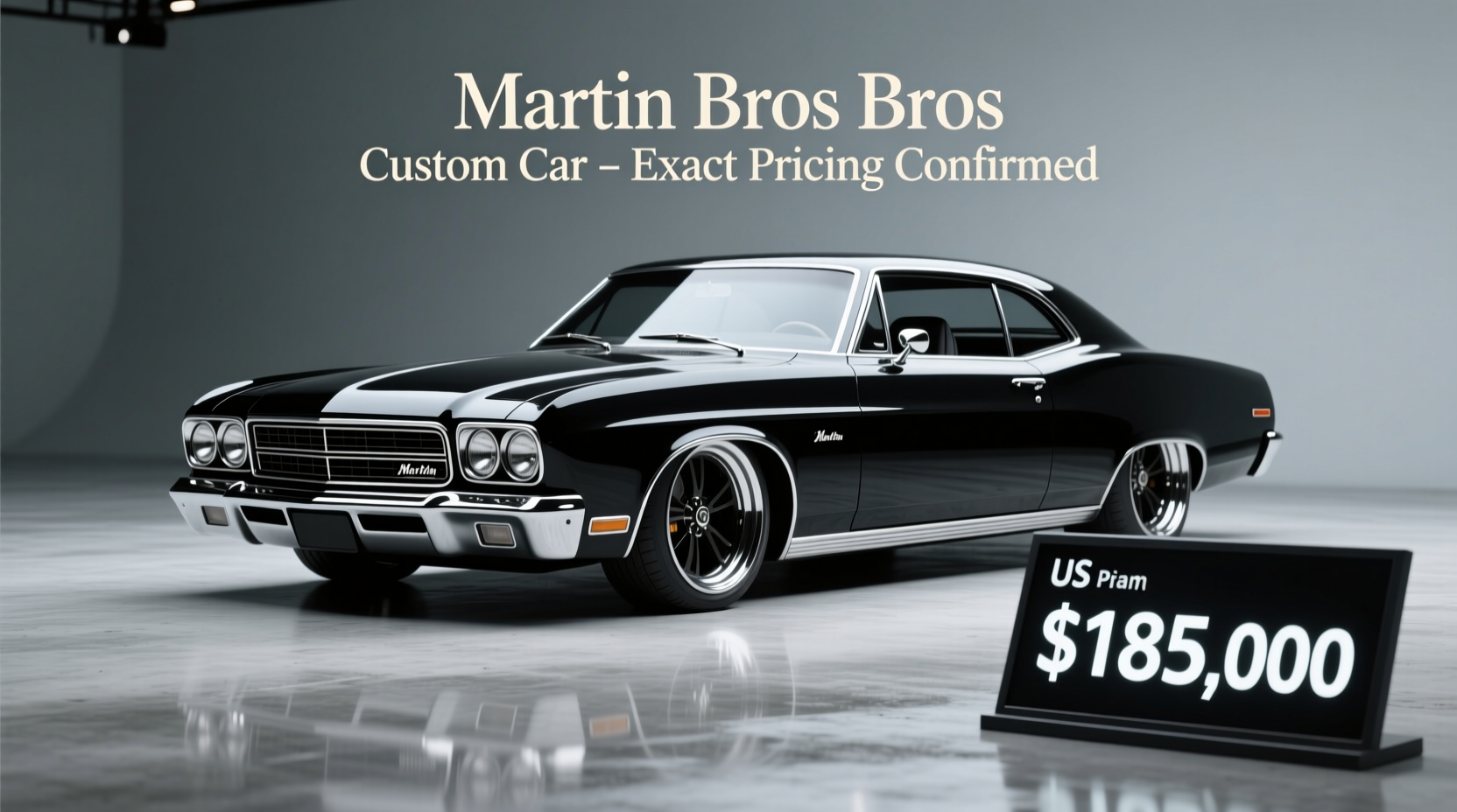 how much does a martin bros custom car cost