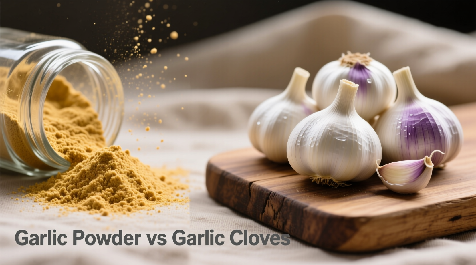 garlic powder to garlic cloves