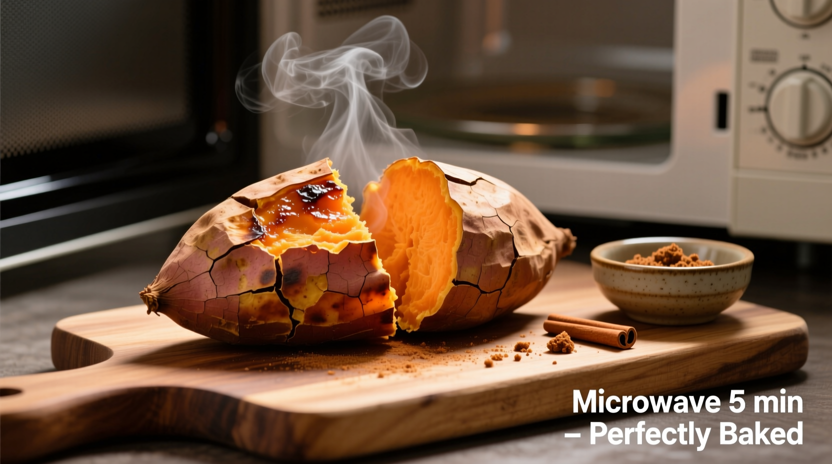 baked sweet potato microwave