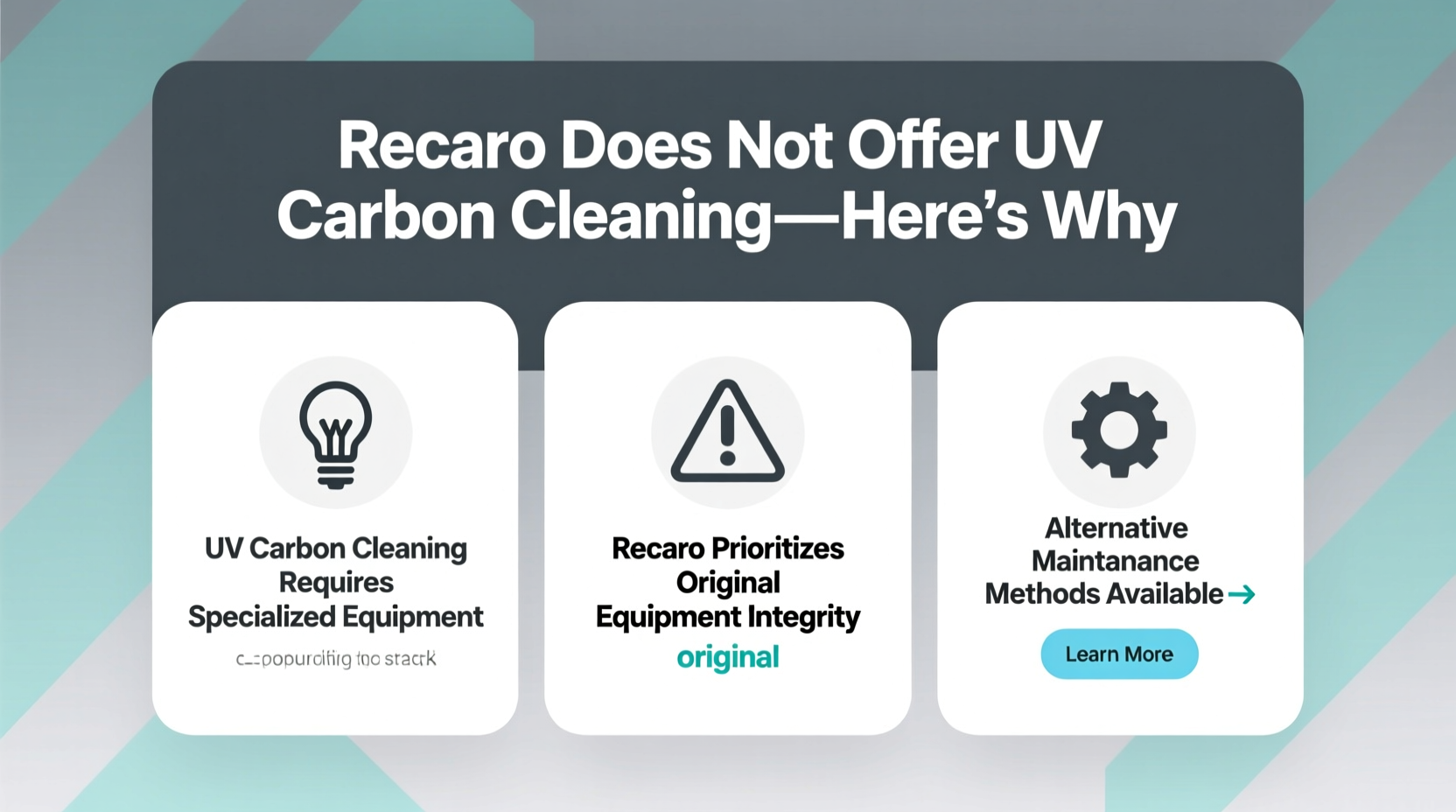 recaro carbon cleaning uv
