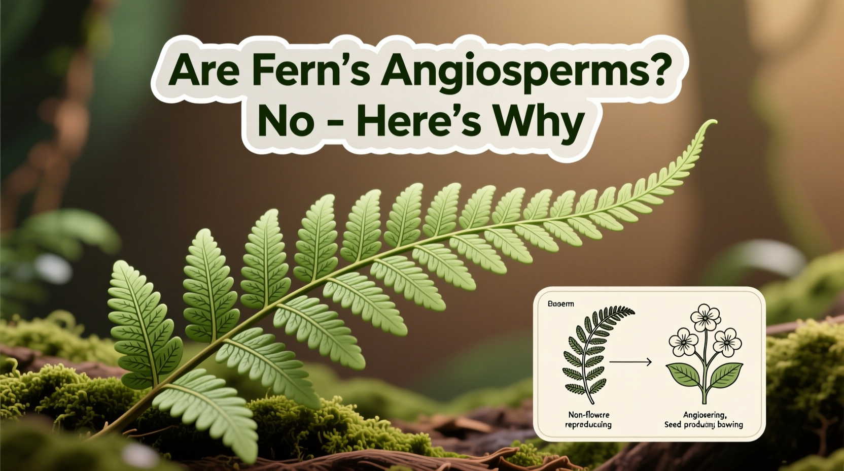are ferns angiosperms