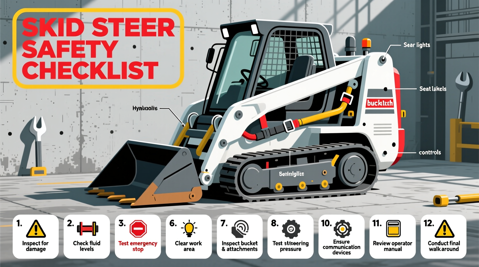 skid steer safety checklist