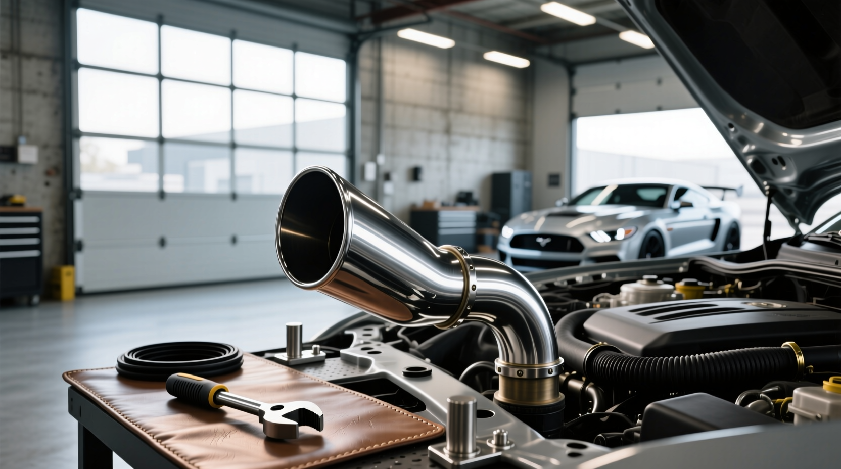 5 to 6 inch exhaust tip elbow guide