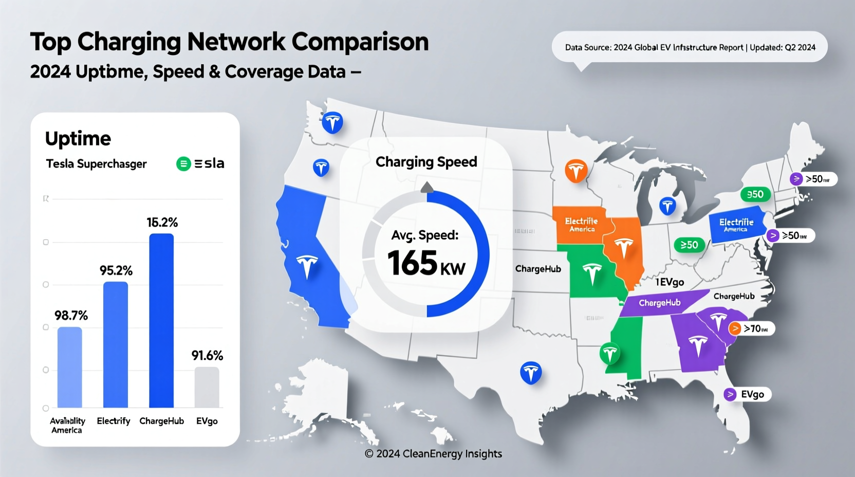 ev charger network comparison