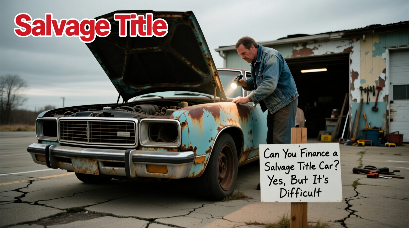 can you finance a salvage title car