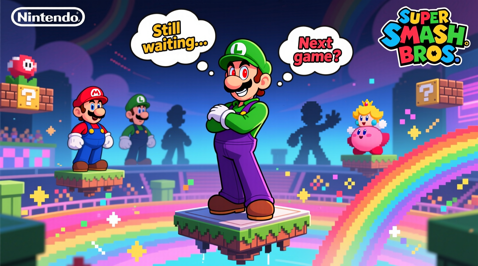 why isnt waluigi in smash bros theories explanations