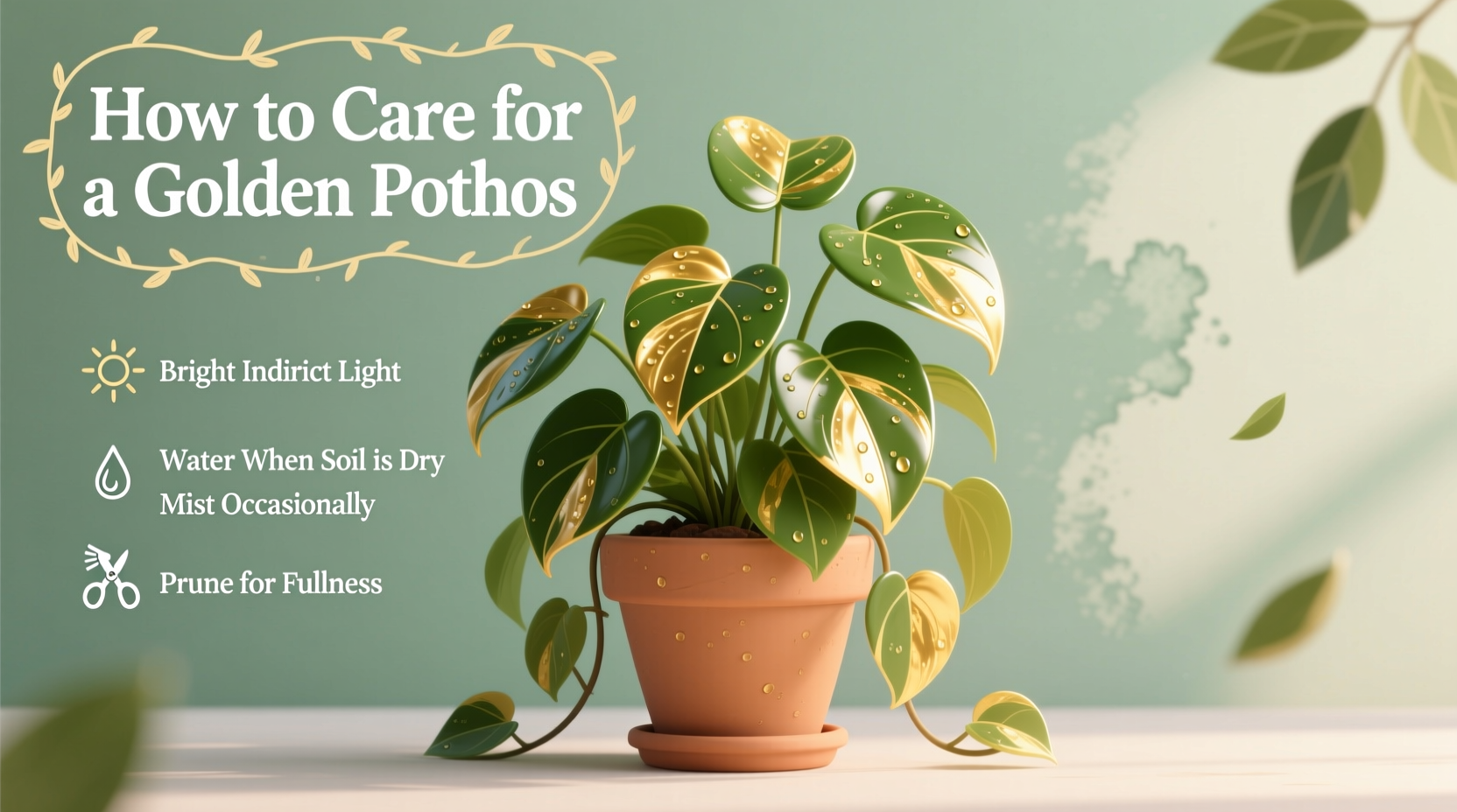 how to care for a golden pothos