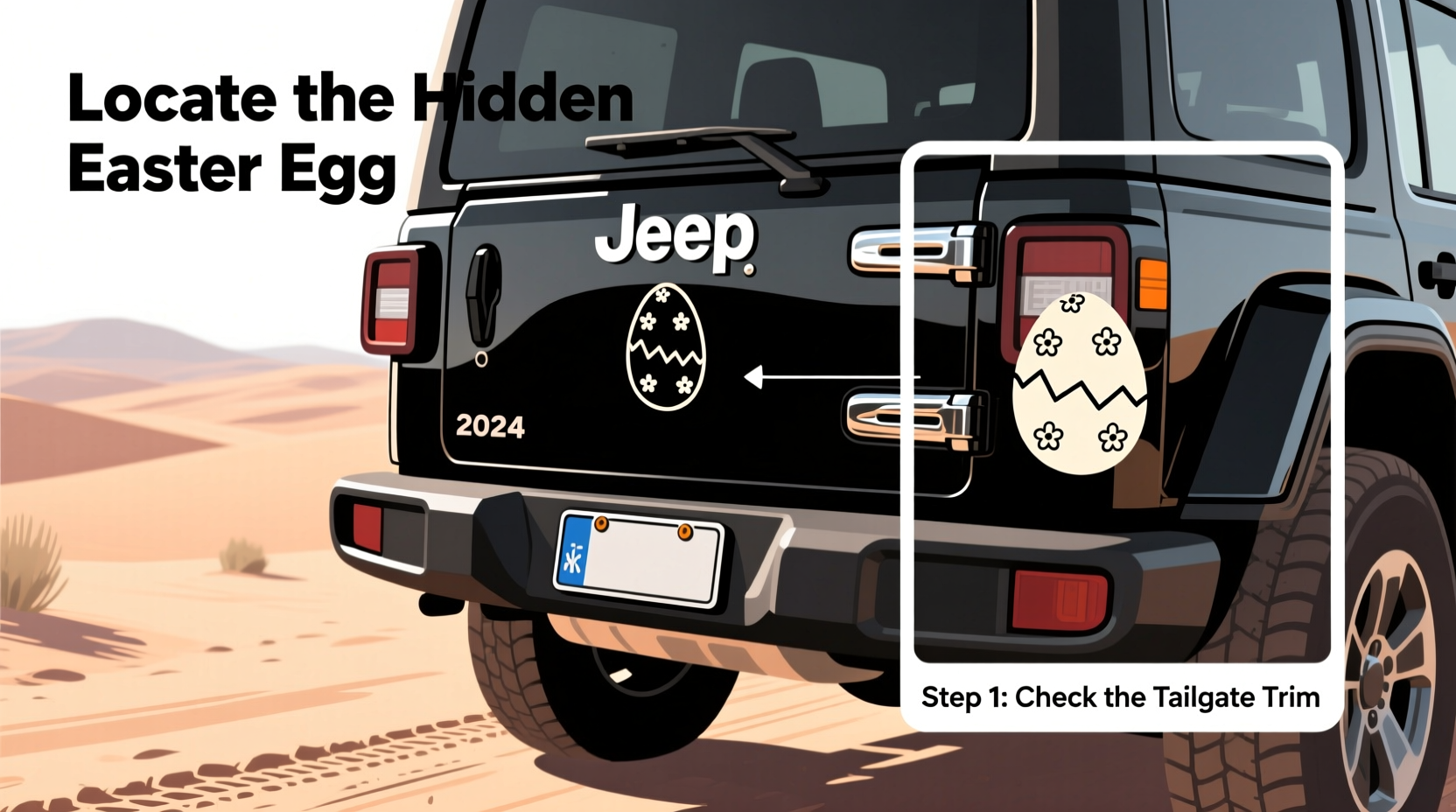 how to find the easter egg on my jeep