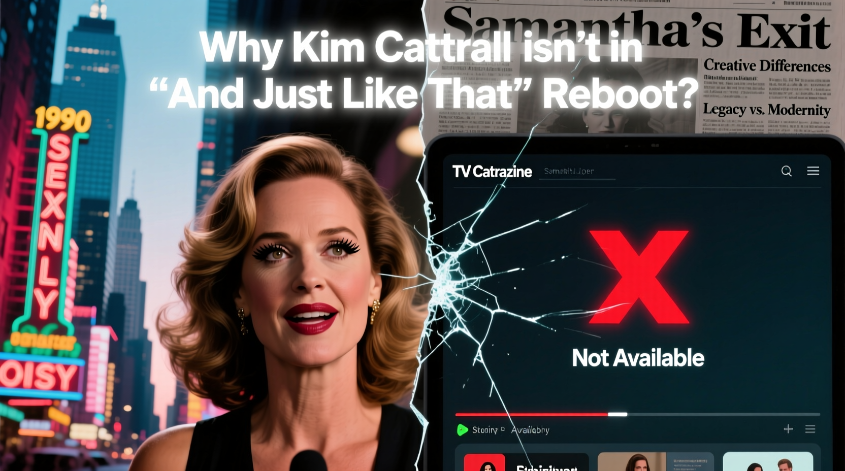 why kim cattrall isnt in and just like that reboot reasons