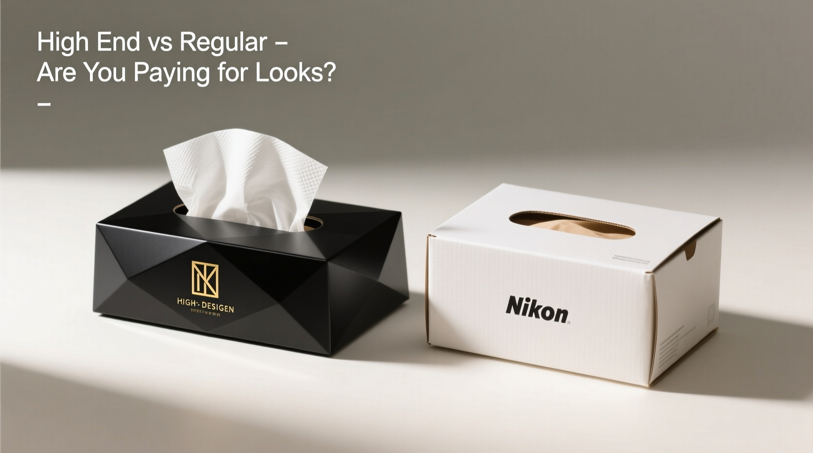high end vs regular tissue boxes are you just paying extra for looks