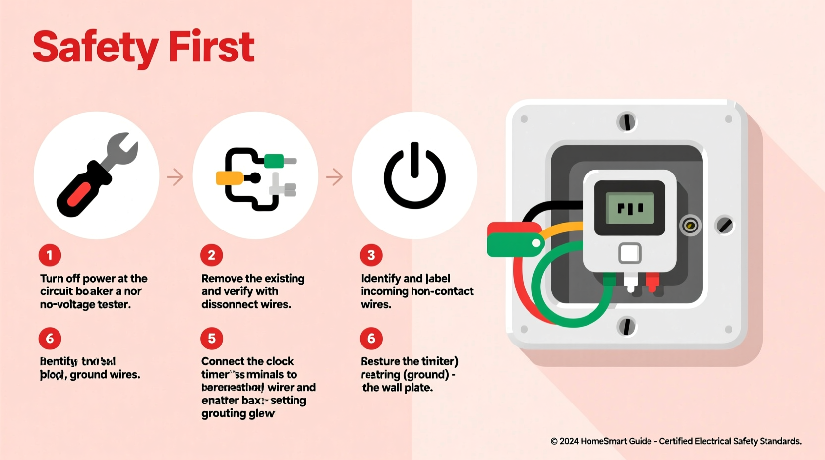 step by step guide how to safely install a clock timer for your home devices