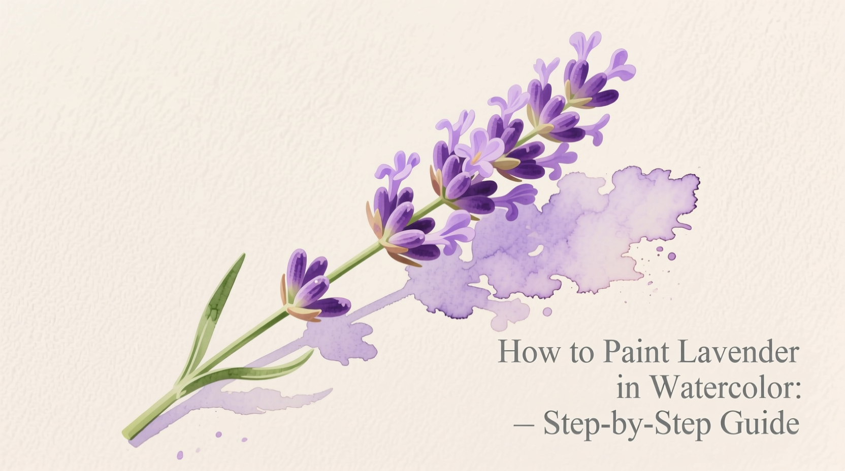 how to paint a lavender