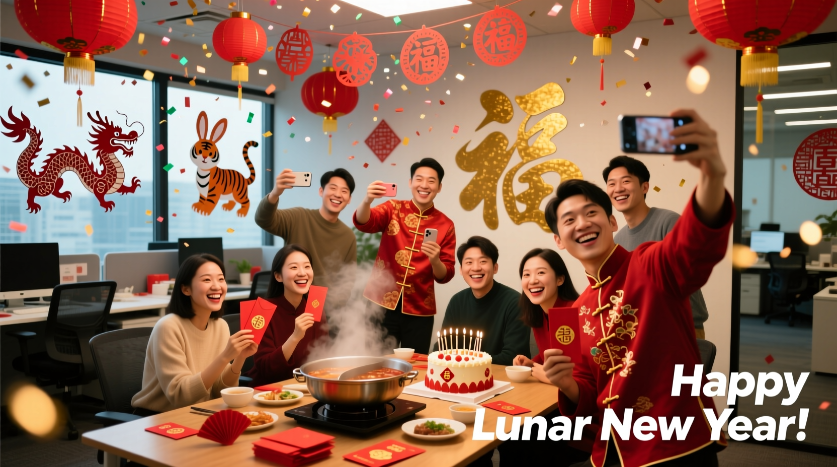 how to celebrate new year in office