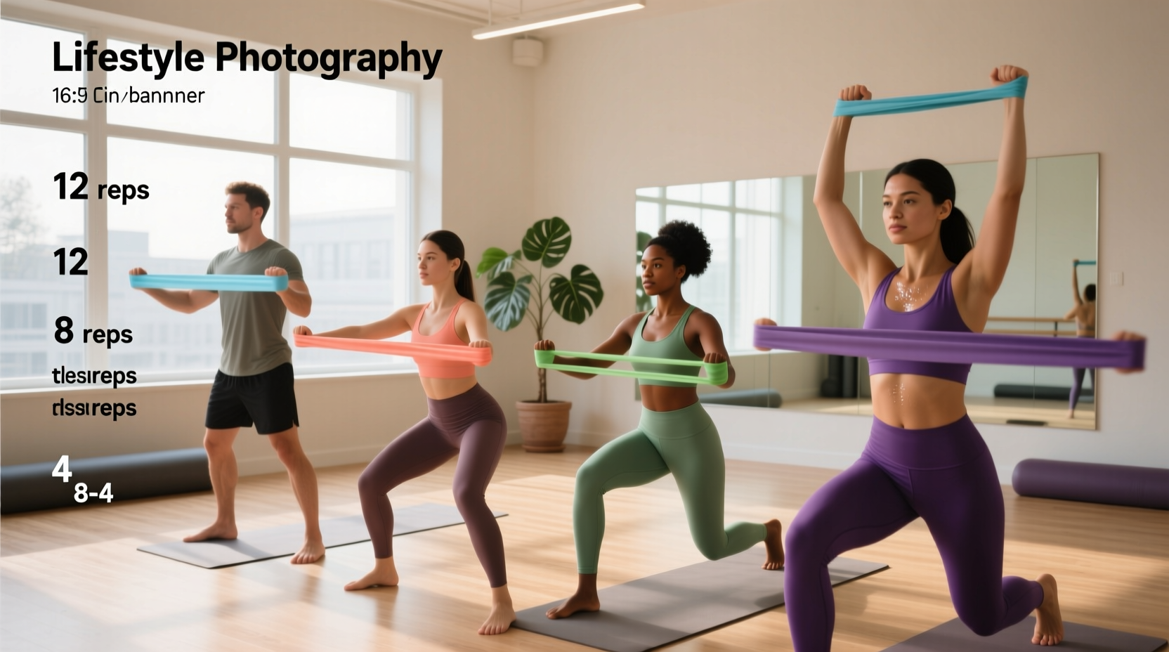 12 8 4 warm up resistance band guide