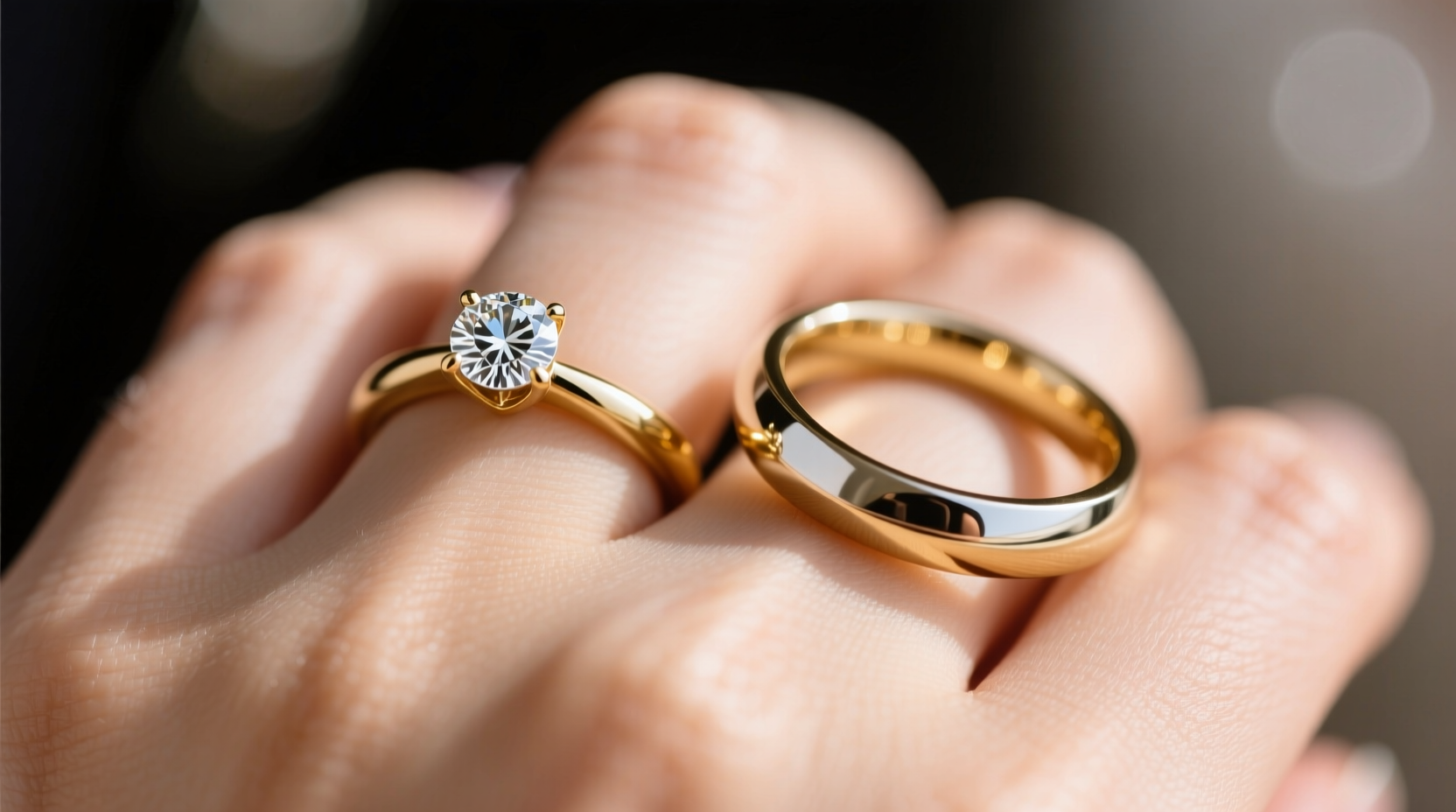 is the engagement ring and wedding ring the same