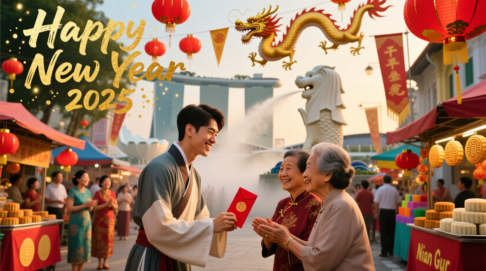 how to greet happy new year in singapore