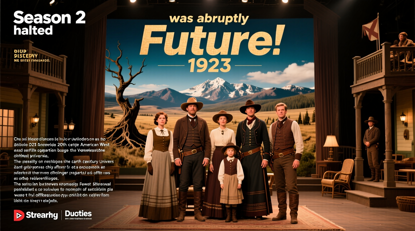 why was 1923 stopped status of season 2 future