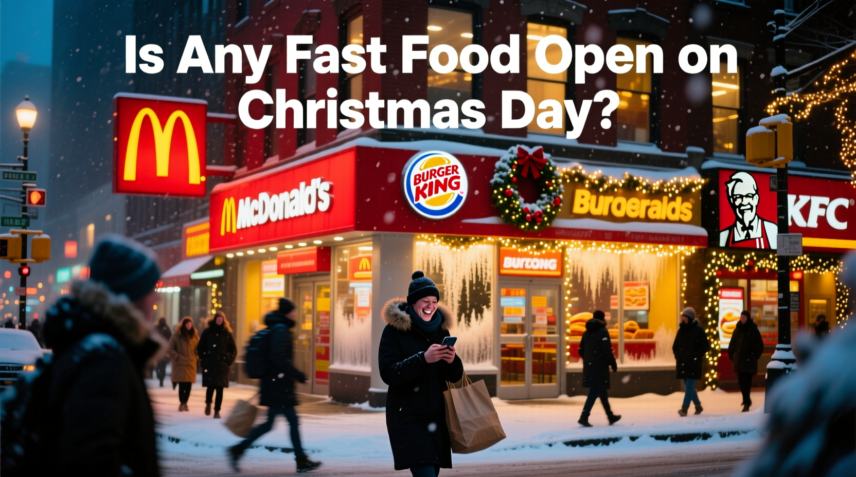 is any fast food open on christmas day
