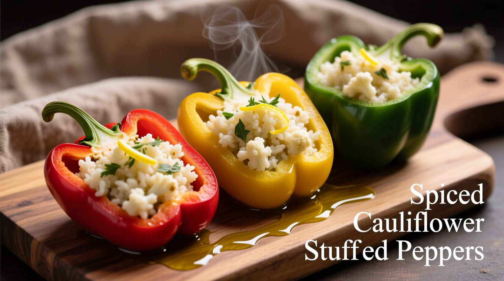 Healthy Stuffed Peppers with Cauliflower Rice Recipe